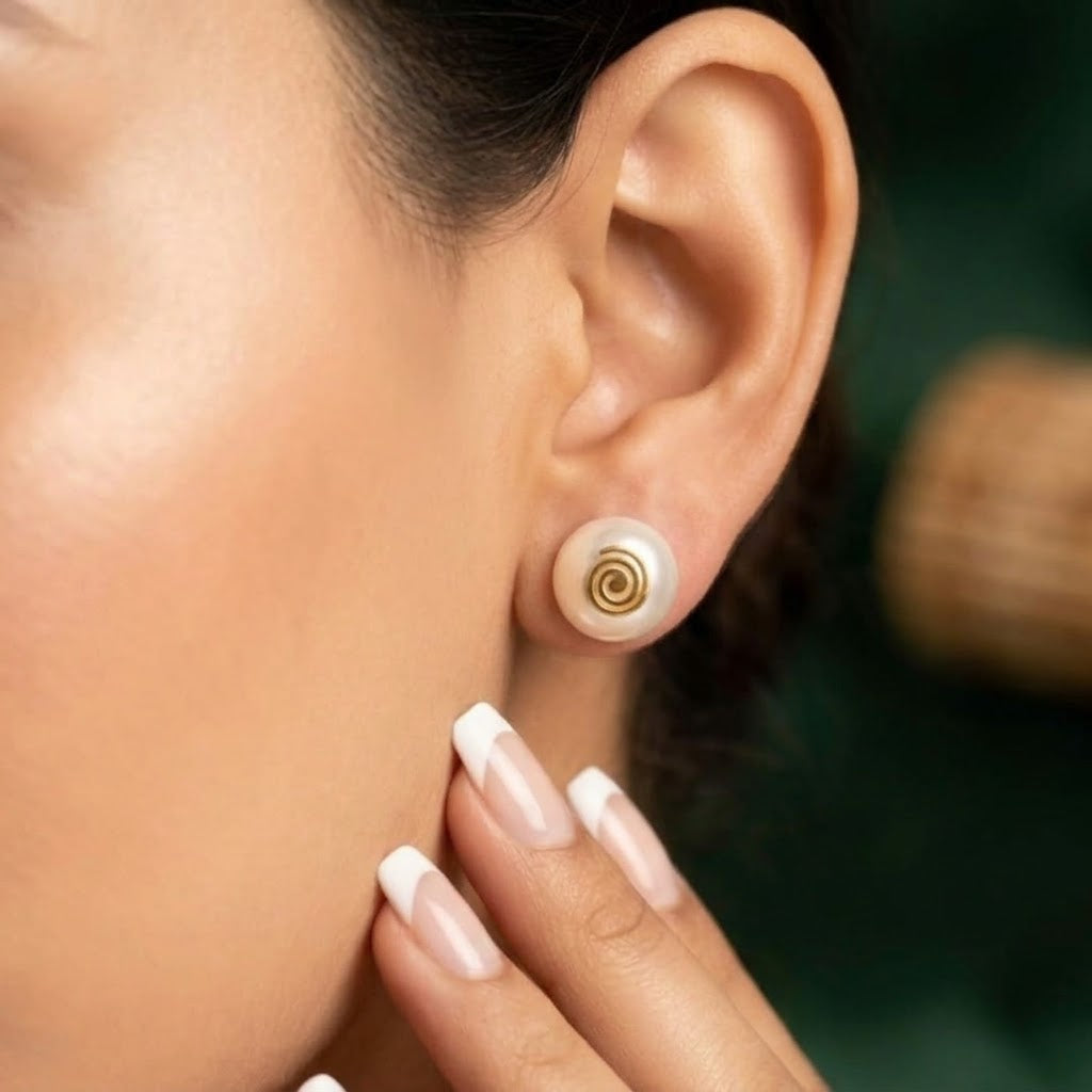Pearl Swirl Studs