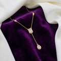 Cascade Crystal Y-Necklace