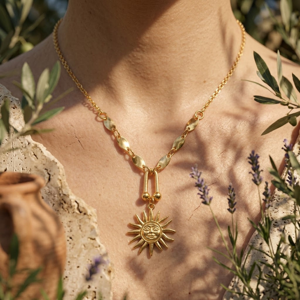 Sunburst Pendant Necklace