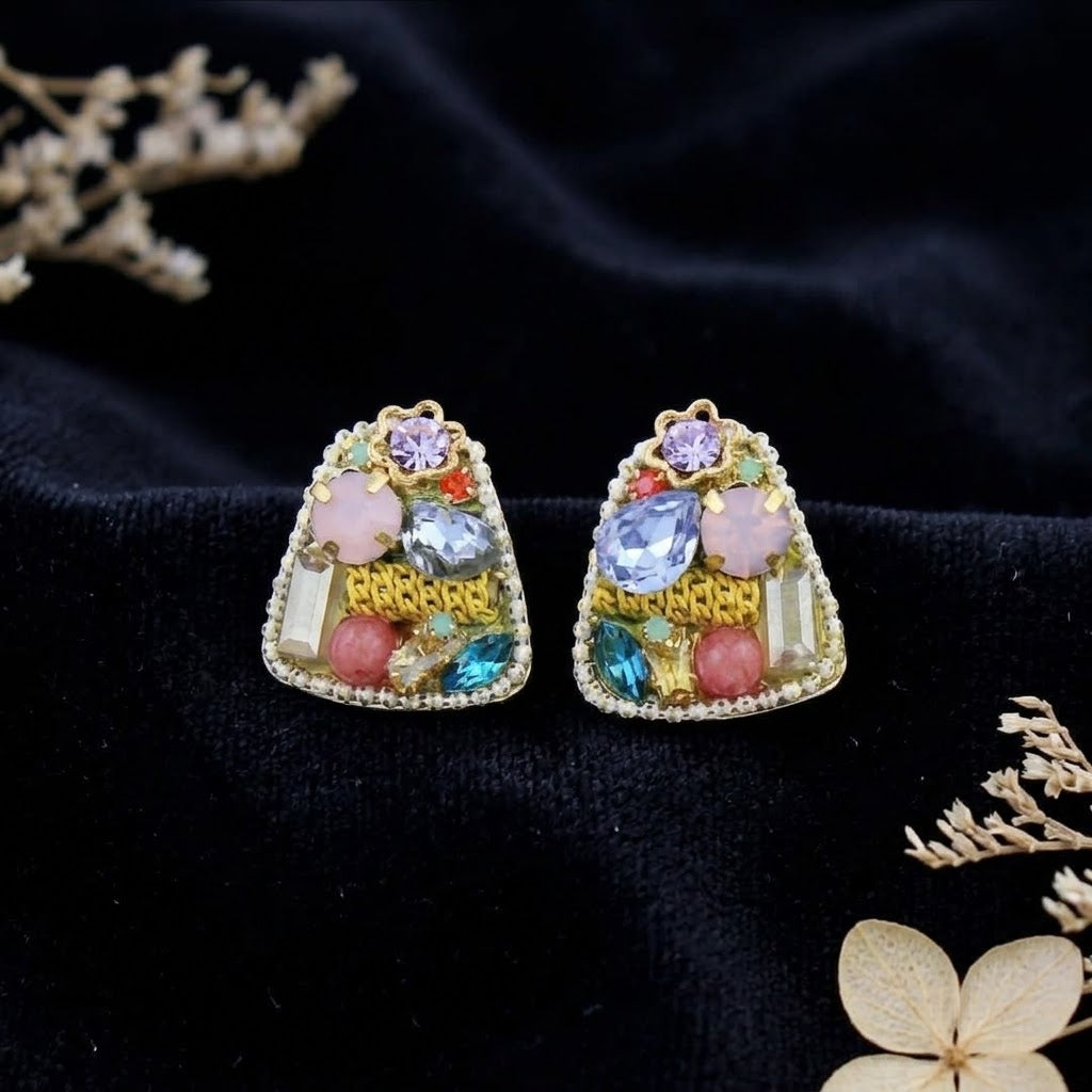 Jeweled Mosaic Studs.