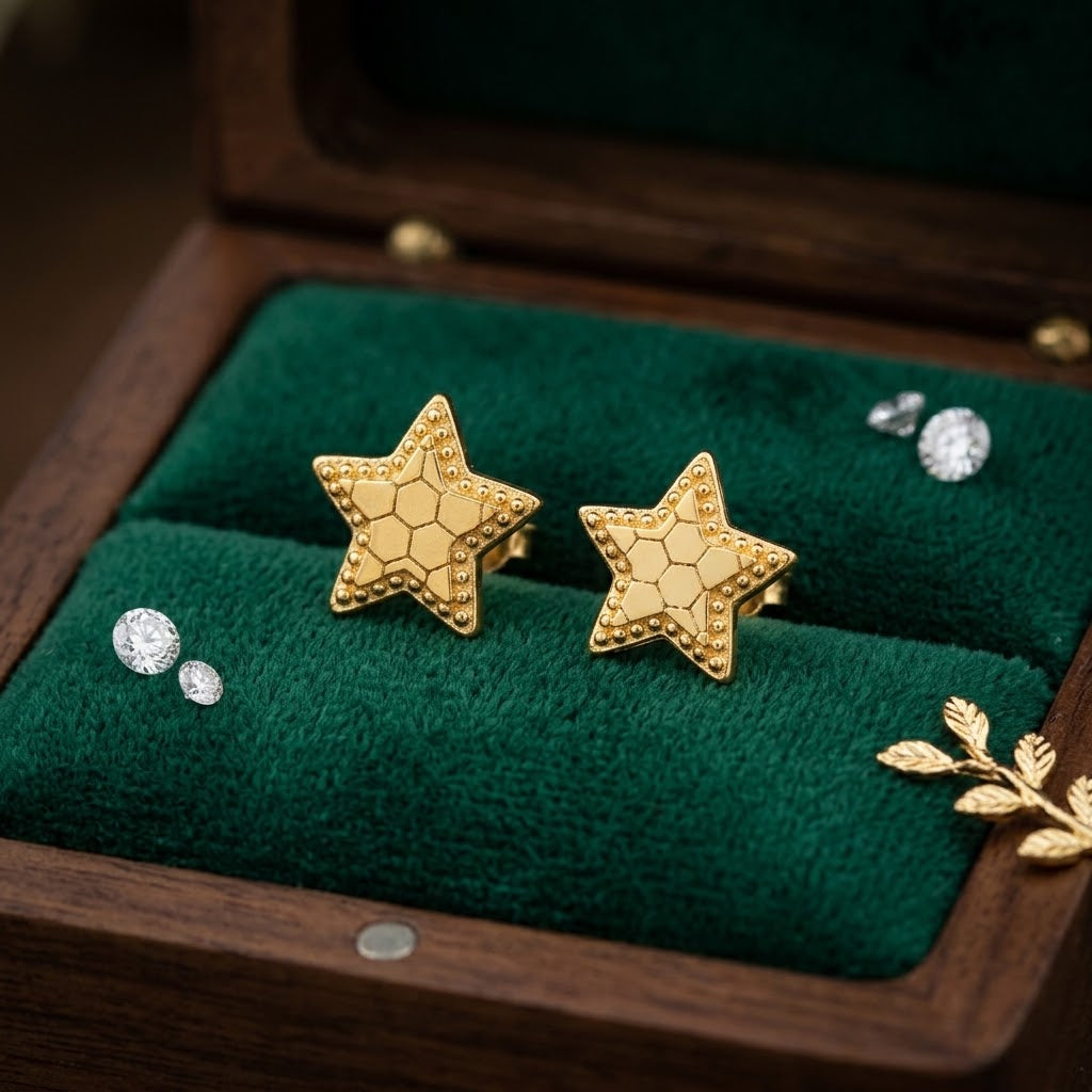 Golden Star Studs