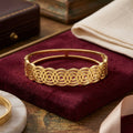 Filigree Circle Gold Bangle