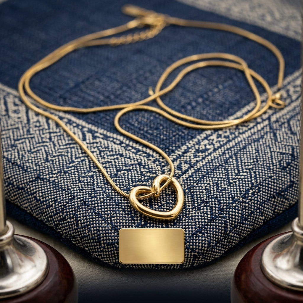 Open Heart Pendant Necklace
