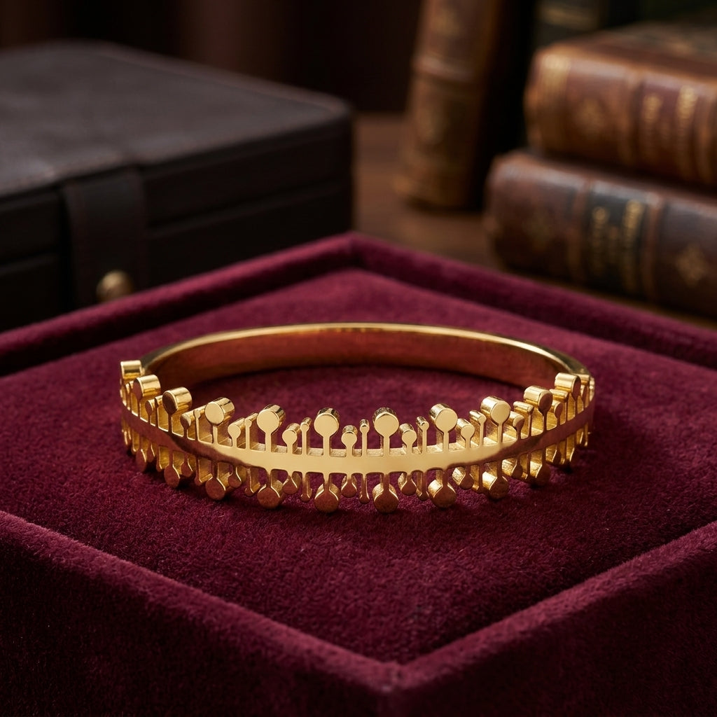 Coronet Textured Bangle