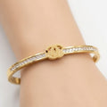 Luxe Crossover Gold Cuff Bracelet