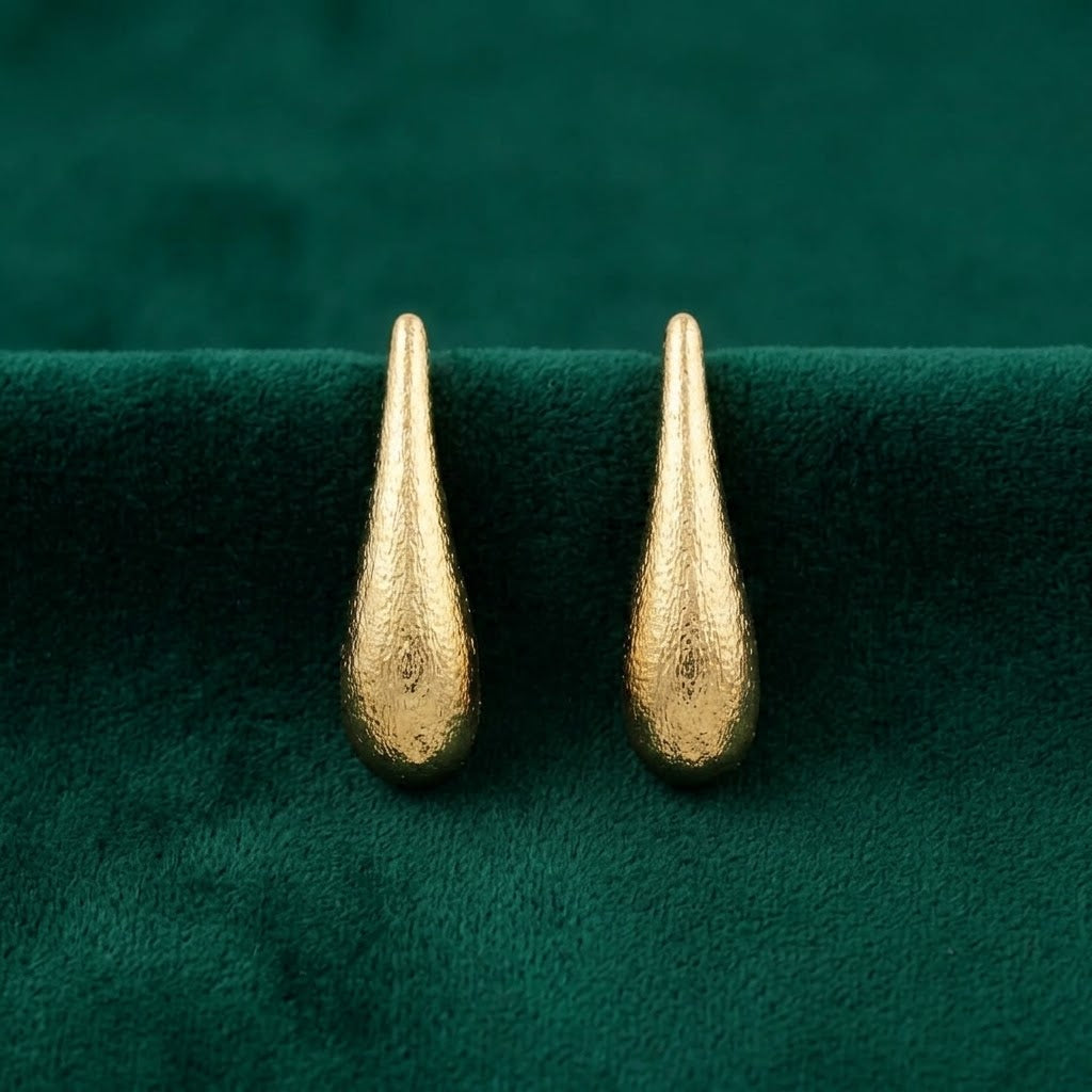 Molten Gold Drop Studs