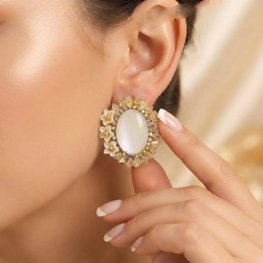 Opal Garden Studs