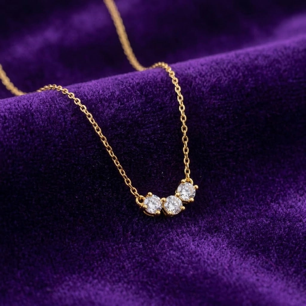 Trio Crystal Necklace