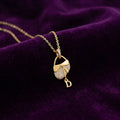 Pave Charm Pendant Necklace