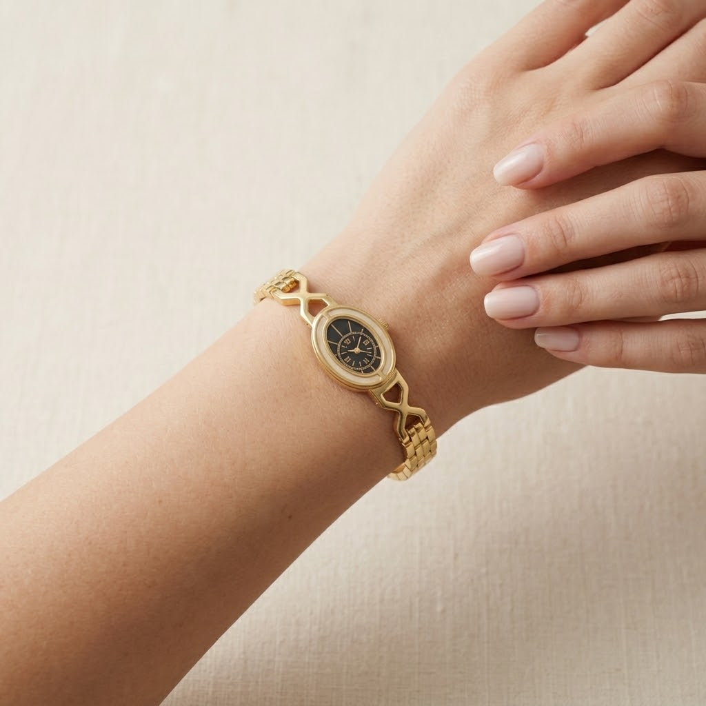 The Oval Art Deco Bangle Watch91